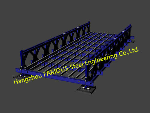 Kundengebundene Stahl-Bailey-Brücken-tragbare modulare Baustahl-Brücke 1