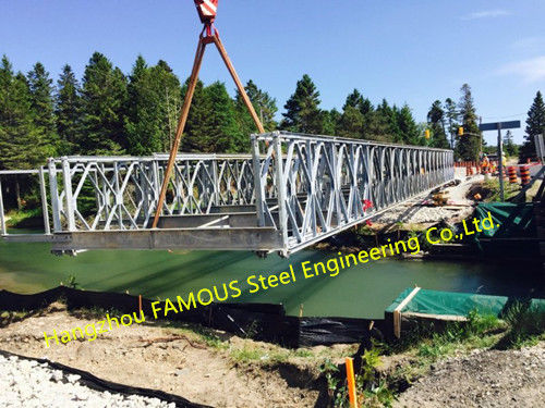 Kundengebundene Stahl-Bailey-Brücken-tragbare modulare Baustahl-Brücke 0