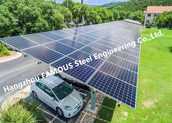 China Energieproduktions-Struktur anodisierte photo-voltaische Platte Aluminiumsolar-PV-Autoparkplätze fournisseur