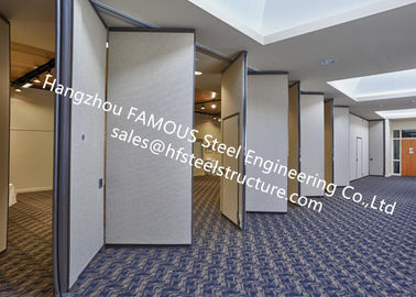 China PVC-Gremiums-Falttür-schalldichte gleitende Akkordeon-Fach-Türen für Konferenzsaal fournisseur