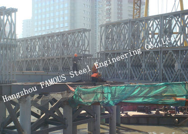 China Reihen-Plattform-Art modulare Stahl-Bailey-Brücke des Doppelt-HD200, die Installation im Standort hochzieht fournisseur