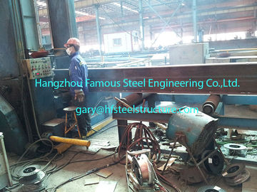 China H formen Spalten-strukturelle industrielle Stahlgebäude S355JRC/Grad 50 ASTM A572 fournisseur