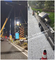 Integriertes galvanisiertes StahlstraßenlaternePole mit LED-Licht-Schirm-Verkehrsschild fournisseur