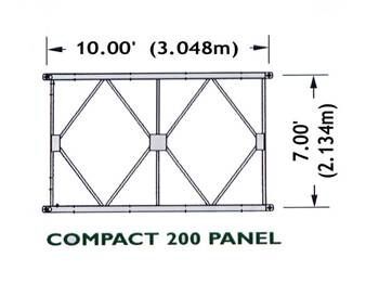 Einfache Installations-Stahl-Bailey-Brücken-einbahnige HD200 Art galvanisierte modulare galvanisierte Brücke 0