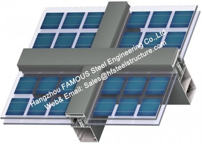 Photovoltaics integrierte Fassaden-Solarmodul-Glaszwischenwand mit einzelner Glaskomponente 0