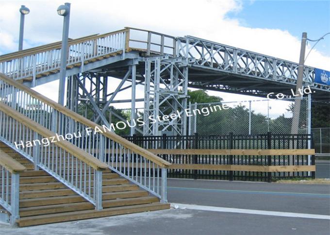 BRITISCHER zusammengebauter vorübergehender Fußgänger-Standardstahl Bailey Bridge Public Transportation 0