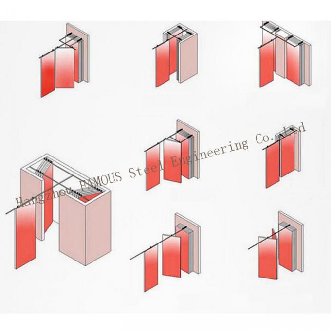 Büro-Raum-Teiler-Handbuch-bewegliche gleitende Glaswand-Trennwand 1
