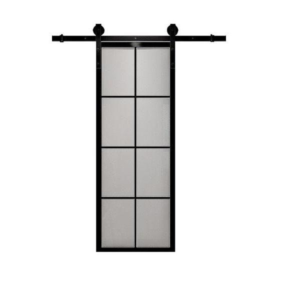Schieben der Hartglas-Scheunen-Tür für Haus-Innenküchen-Badezimmer 0