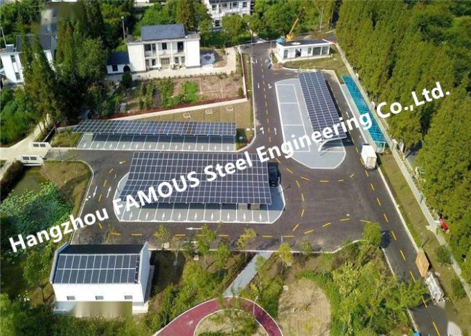 Kundenspezifisches wasserdichtes Montagesystem für Photovoltaik-Panel-Aluminium-Solar-PV-Carports 0