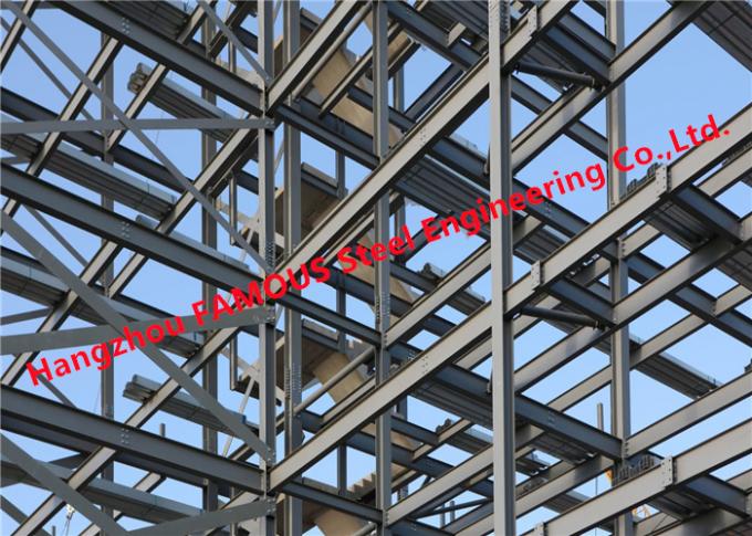 Kundengebundene Stahlkonstruktions-Werkstatt-Lager-Gebäude ISO9001 Q355B 0