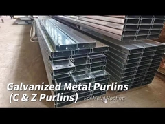 AS / NZS Standard C Abschnitt Galvanisierte Stahlpurlins Stützstruktur