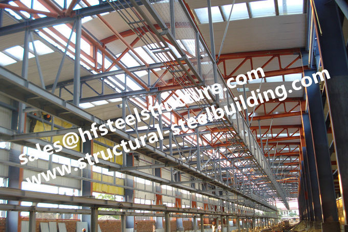 Grad-industrielle Stahlgebäude Q235 Q345, errichtende Stahlstandort-Fertigstahlgebäude 1