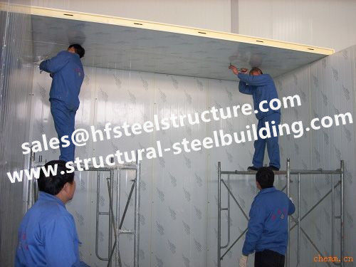 Stahlgebäude-Kühlraum-Platte, ENV-/PU-Sandwichplatten für Kühlraum und Fertighaushaus 0